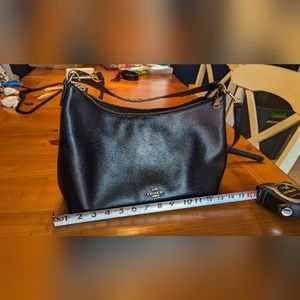 GUC Coach Handbag - Black Leather